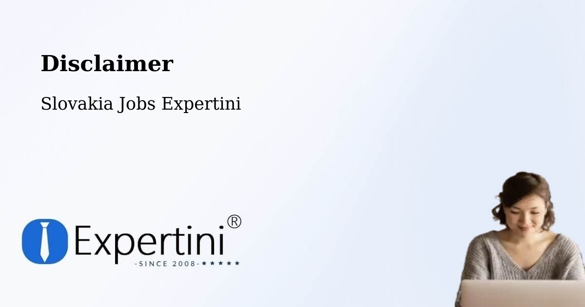 Disclaimer – Handlová - Slovakia Jobs Expertini